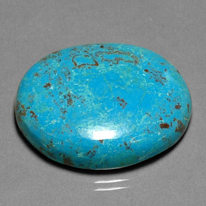 30.84カラットの天然マルチカラークリソコラ（28.2×23.7 mm・オーバルカット）