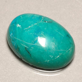 8.90カラットの天然グリーンクリソコラ（18.1×13.2 mm・オーバルカット）