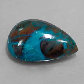 8.85カラットの天然マルチカラークリソコラ（17.4×12.5 mm・洋梨の形）