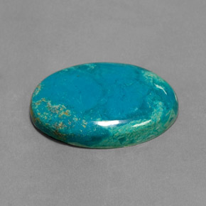 13.12カラットの天然マルチカラークリソコラ（23.4×16.6 mm・オーバルカット）