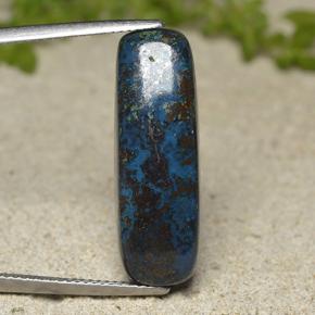 16.65カラットの天然マルチカラークリソコラ（26.6×9 mm・クッションカット）