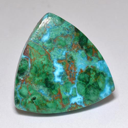 6.62カラットの天然マルチカラークリソコラ（16.3×16.3 mm・トリリアント）