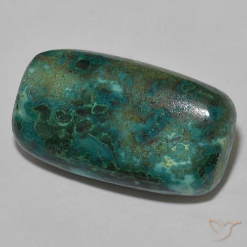 22.39ct 天然 マルチカラー クリソコラ, クッション, オペーク, Photo A