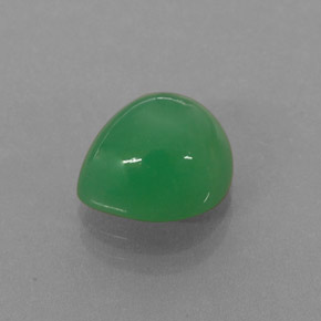 2.68カラットの天然グリーンクリソプレーズ（9.4×8.1 mm・洋梨の形）