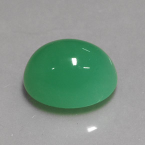 3.24カラットの天然グリーンクリソプレーズ（9.9×7.6 mm・オーバルカット）