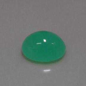 1.48カラットの天然グリーンクリソプレーズ（7.9×6 mm・オーバルカット）