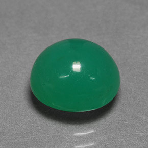 2.77カラットの天然グリーンクリソプレーズ（9×8.2 mm・オーバルカット）