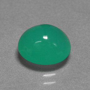 2.52カラットの天然グリーンクリソプレーズ（9.1×8 mm・オーバルカット）