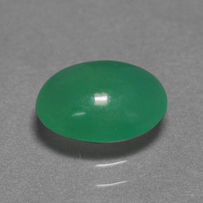 1.55カラットの天然グリーンクリソプレーズ（9×7.1 mm・オーバルカット）
