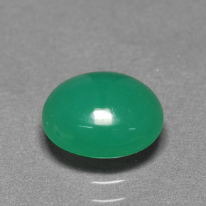 2.15カラットの天然グリーンクリソプレーズ（9.2×8.2 mm・オーバルカット）