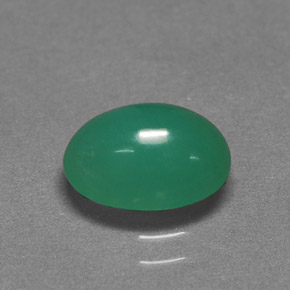 1.85カラットの天然グリーンクリソプレーズ（9.1×7.1 mm・オーバルカット）
