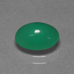 1.72カラットの天然グリーンクリソプレーズ（9.1×7.1 mm・オーバルカット）