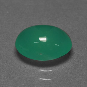 1.67カラットの天然グリーンクリソプレーズ（9×7 mm・オーバルカット）