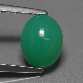 1.98カラットの天然グリーンクリソプレーズ（9.1×7.2 mm・オーバルカット）