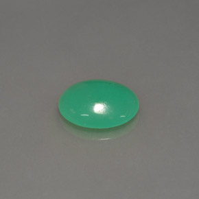 1.21カラットの天然グリーンクリソプレーズ（8.8×7.1 mm・オーバルカット）