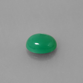 1.91カラットの天然グリーンクリソプレーズ（9.1×7.1 mm・透明）