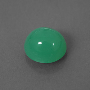 1.79カラットの天然グリーンクリソプレーズ（7.6×7.1 mm・透明）