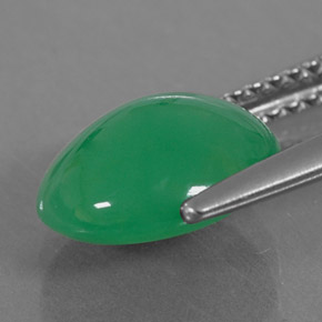 2.68カラットの天然グリーンクリソプレーズ（9.9×8.6 mm・オーバルカット）