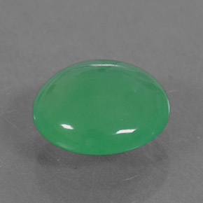 1.27カラットの天然グリーンクリソプレーズ（7.8×7.1 mm・オーバルカット）