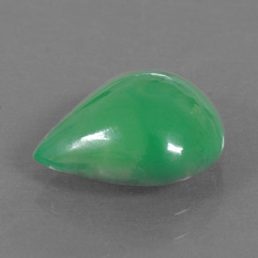 2.68カラットの天然グリーンクリソプレーズ（11.2×9.2 mm・洋梨の形）