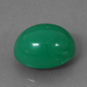 5.34カラットの天然グリーンクリソプレーズ（11.6×9.5 mm・オーバルカット）