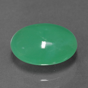 2.31カラットの天然グリーンクリソプレーズ（10.1×7.7 mm・透明）