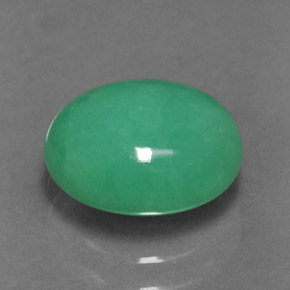 1.92カラットの天然グリーンクリソプレーズ（8.9×7 mm・オーバルカット）