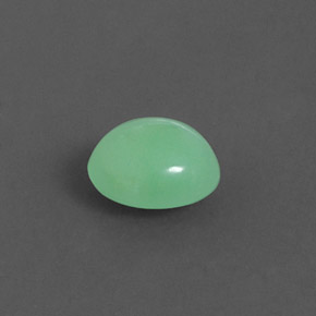 1.79カラットの天然グリーンクリソプレーズ（8.4×7.1 mm・オーバルカット）