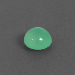 1.74カラットの天然グリーンクリソプレーズ（7.47 mm・透明）