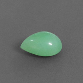 2.13カラットの天然グリーンクリソプレーズ（10.1×7.1 mm・洋梨の形）