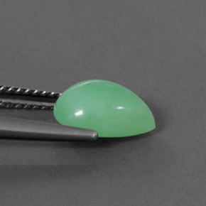 2.13カラットの天然グリーンクリソプレーズ（10.1×7.1 mm・洋梨の形）