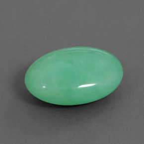 11.64カラットの天然グリーンクリソプレーズ（18×13.2 mm・オーバルカット）