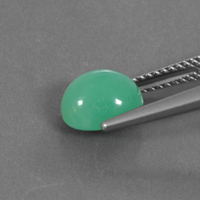 2.52カラットの天然グリーンクリソプレーズ（8.7×7.8 mm・オーバルカット）