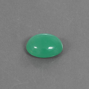 1.80カラットの天然グリーンクリソプレーズ（9×7.3 mm・オーバルカット）