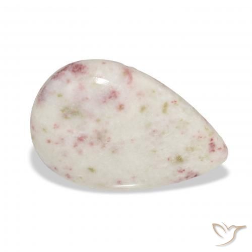 18.11ct 天然 マルチカラー 辰砂, 洋梨の形, オペーク