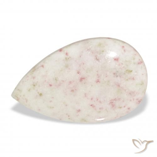 18.48ct 天然 マルチカラー 辰砂, 洋梨の形, オペーク