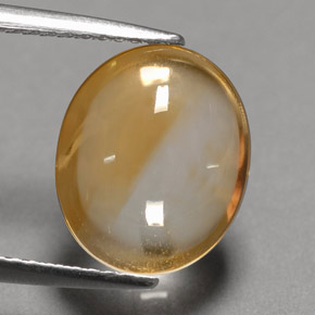 3.54カラットの天然イエローオレンジシトリン（11.6×9.7 mm・オーバルカット）