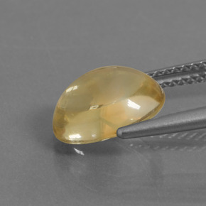 3.25カラットの天然ゴールデンイエローシトリン（10.5×8.8 mm・オーバルカット）