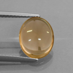 2.44カラットの天然ゴールデンイエローシトリン（10.5×8.7 mm・オーバルカット）