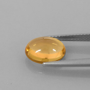 2.66カラットの天然ゴールデンイエローシトリン（10.3×8.4 mm・オーバルカット）
