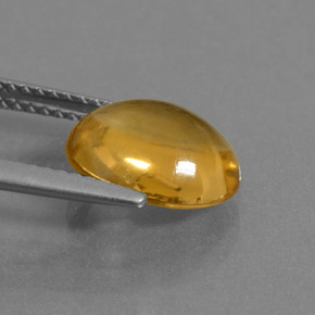 2.70カラットの天然ゴールデンイエローシトリン（10.6×8.8 mm・オーバルカット）