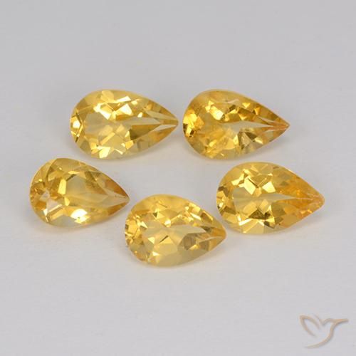 Shop natural 3.36ct Medium Gold  シトリン gems, 洋梨の形, from ブラジル at GemSelect. In stock, global shipping!