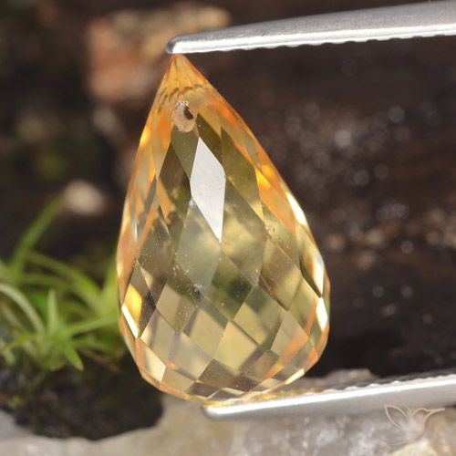 5.07ct 天然 Medium Orange  シトリン, ブリオレット, VVS-VS