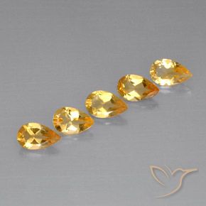 Shop natural 3.59ct Light Orange-Gold  シトリン gems, 洋梨の形, from ブラジル at GemSelect. In stock, global shipping!