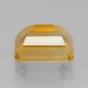 2.37カラットの天然ゴールデンイエローシトリン（8.9×7 mm・エメラルドカット）