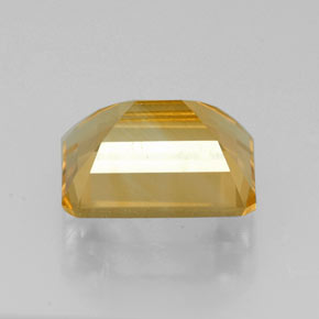 2.18カラットの天然ゴールデンイエローシトリン（8.9×7 mm・エメラルドカット）