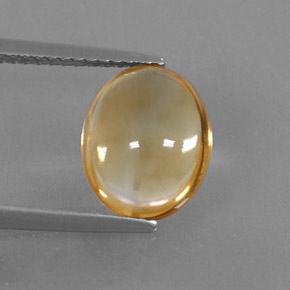 2.63カラットの天然ゴールデンイエローシトリン（10.4×8.5 mm・オーバルカット）