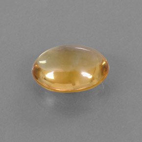2.63カラットの天然ゴールデンイエローシトリン（10.4×8.5 mm・オーバルカット）