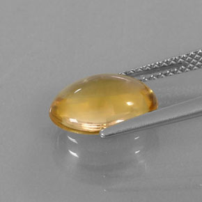 2.77カラットの天然ゴールデンイエローシトリン（10.9×9.1 mm・オーバルカット）