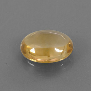 2.26カラットの天然ゴールデンイエローシトリン（10.4×8.5 mm・オーバルカット）